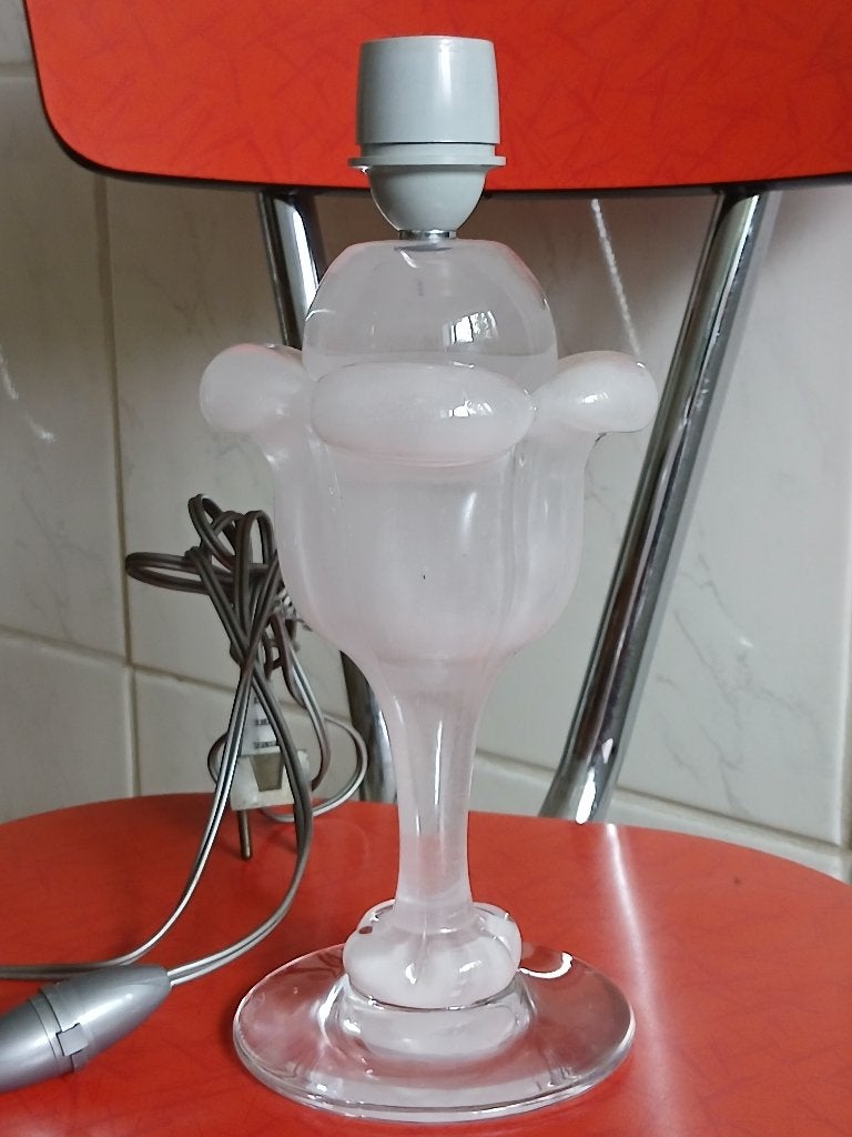 DAUM France Lampe Vintage 1970's, Antiquités & Art, Enlèvement ou Envoi