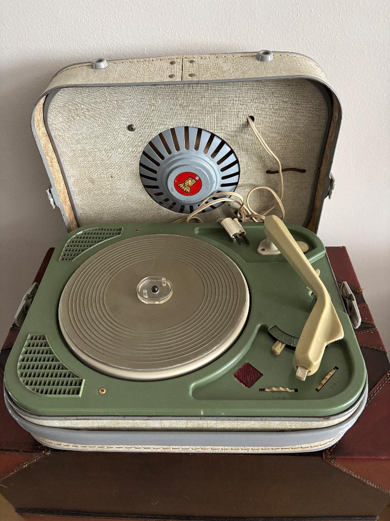 Platine Tourne disque Vinyle Eden Audax 1960 pour Décoration, TV, Hi-fi & Vidéo, Enlèvement, Ne fonctionne pas, Tourne-disque