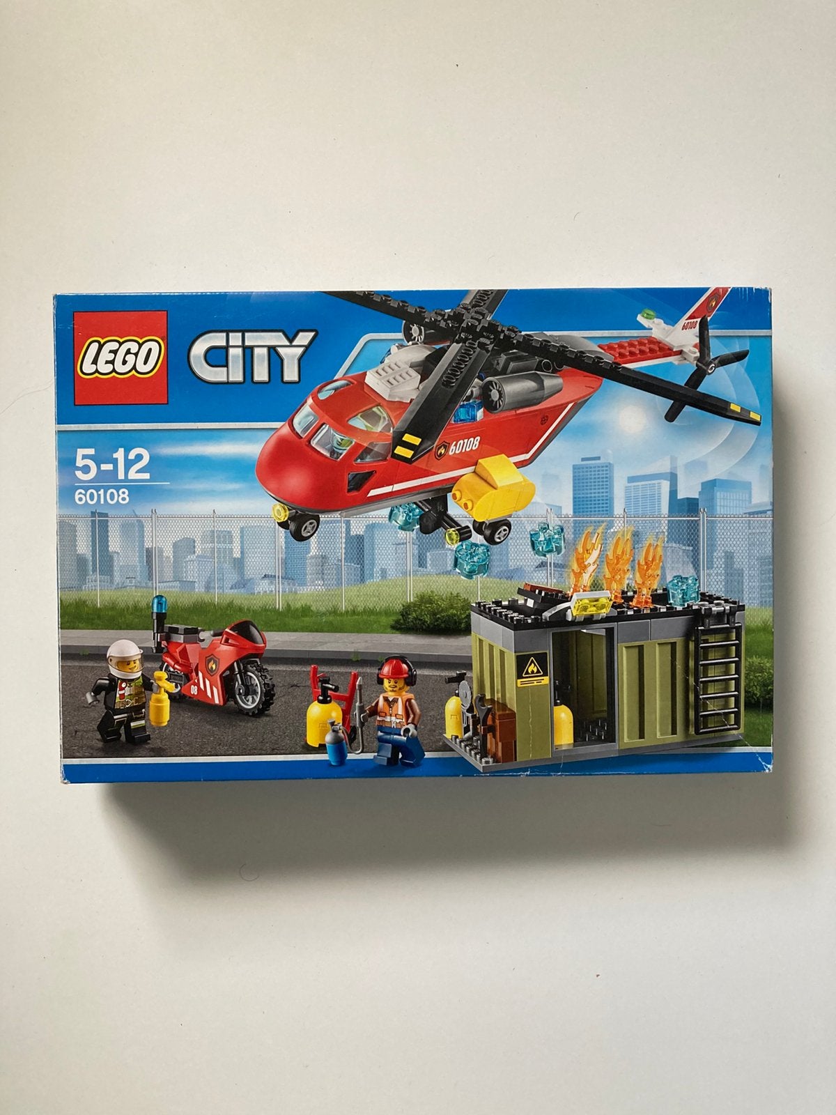 Lego city brandweer helicopter 60108, Kinderen en Baby's, Ophalen of Verzenden, Zo goed als nieuw, Lego, City