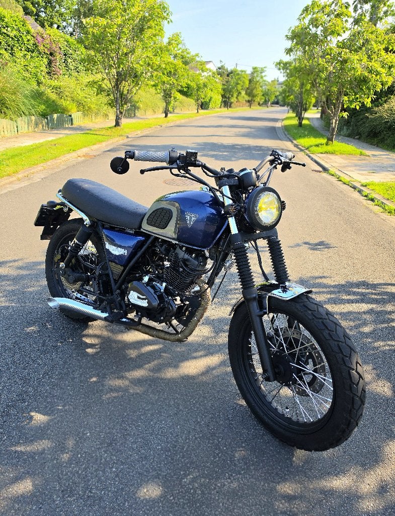 Brixton Bx 125 Unique Style Café Racer Bobber Triumph, Motoren, Motoren | Triumph, Occasion, Particulier, 11 kW of minder, Handgeschakeld