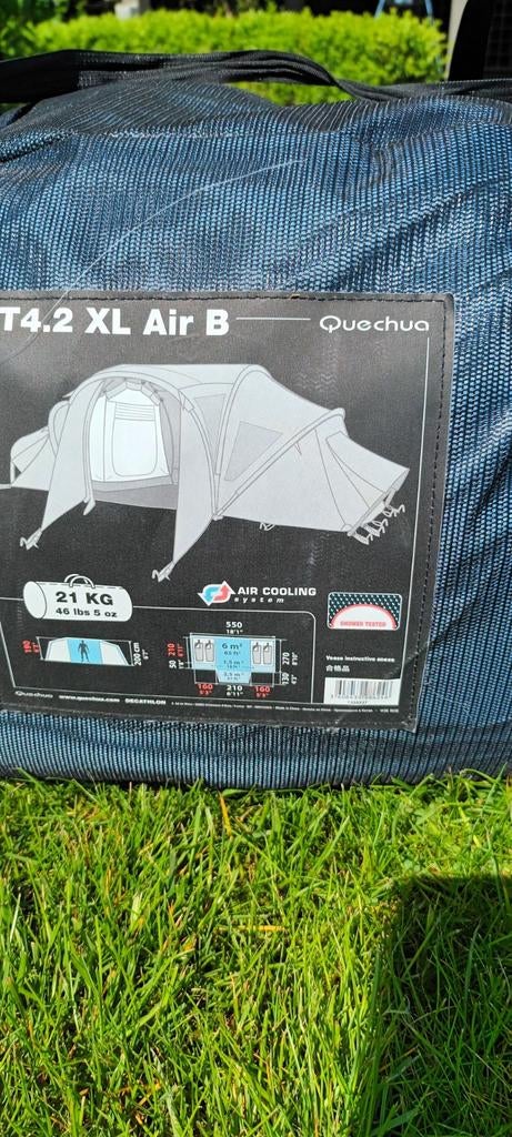 4persoons Quechua familietent- zeer ruime kampeertent, Ophalen