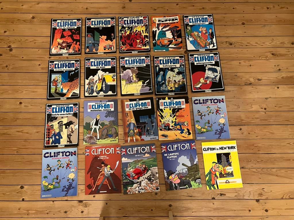 Lot Clifton - 20 albums - periode 1987 - 2023., Boeken, Stripverhalen, Complete serie of reeks, Ophalen of Verzenden, Gelezen