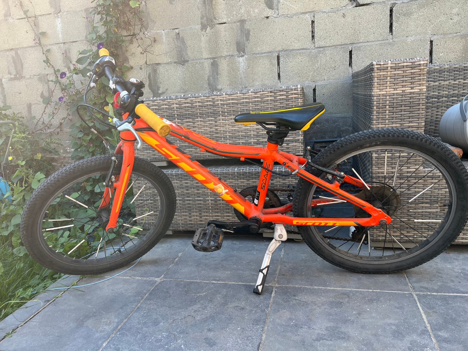 Scott 20 inch kinder mountainbike – goede staat, Ophalen, Zo goed als nieuw, V-brakes