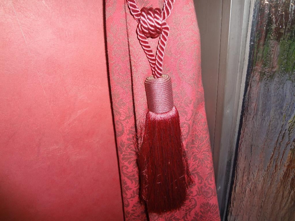 Embrasses, Maison & Meubles, Ameublement | Rideaux & Stores à lamelles, Utilisé, Crème, Beige, Noir, Rouge, Enlèvement ou Envoi
