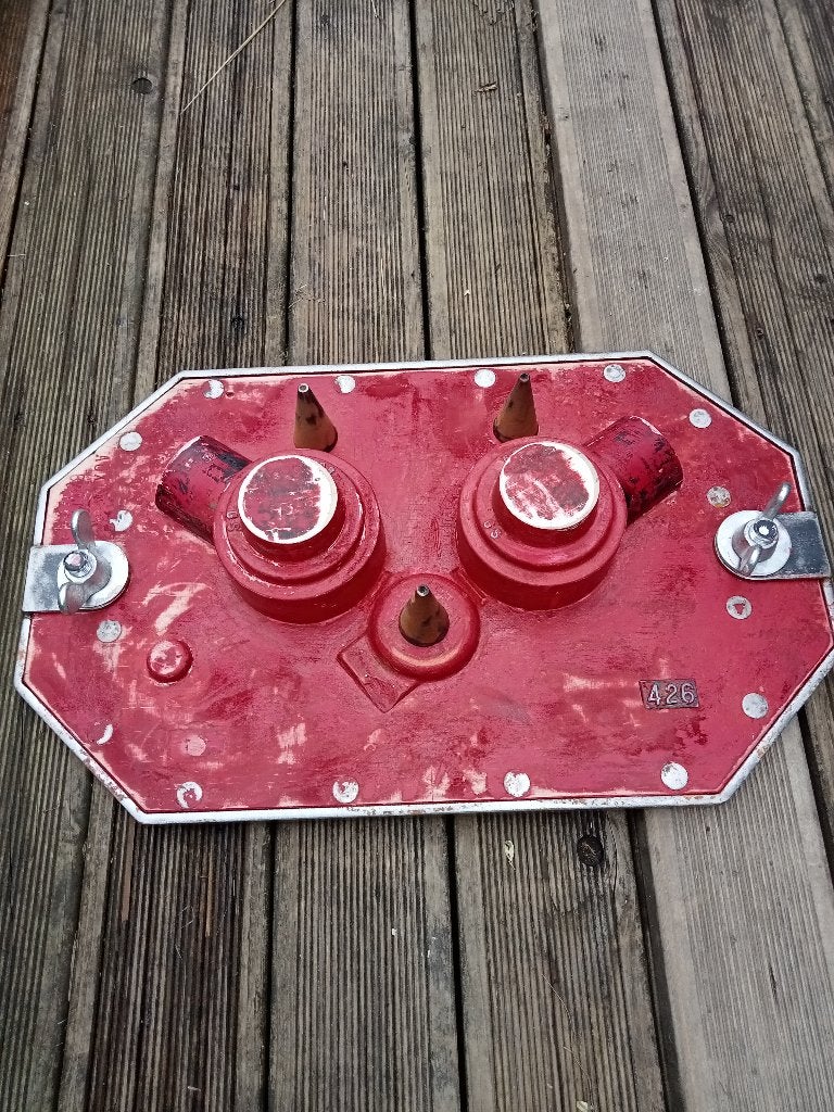 Décoration Indus Moule industriel moulage, Industriel, Rouge, Objet de décoration, Comme neuf