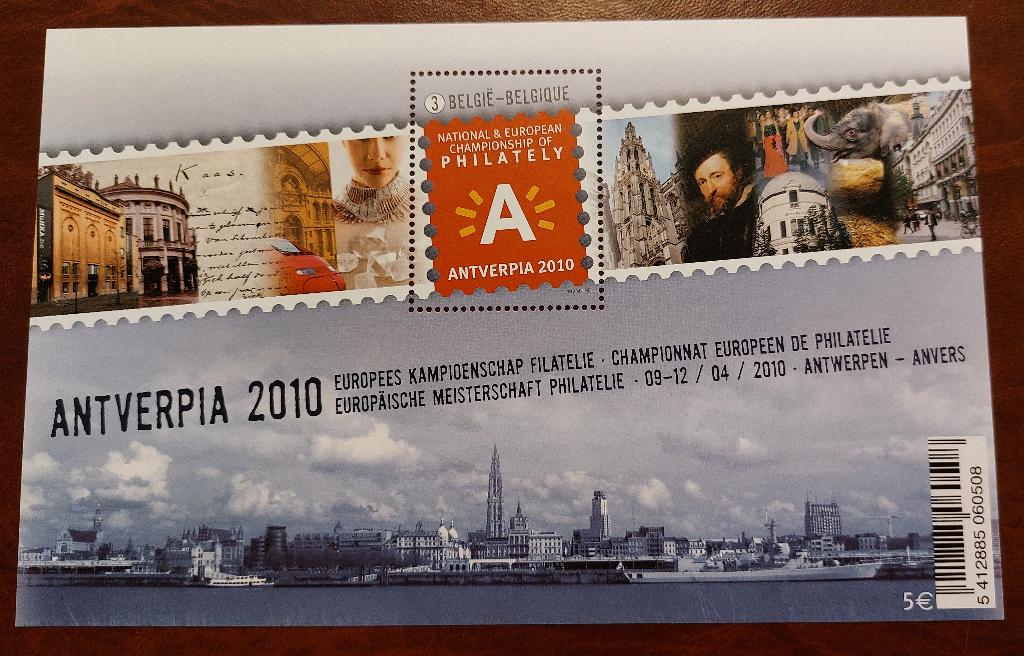 België: Antverpia 2010 - verzameld - BL181, Sans timbre, Enlèvement ou Envoi, Non oblitéré, Gomme originale