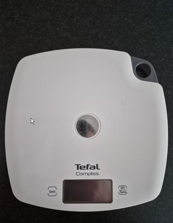 Tefal weegschaal, Ophalen