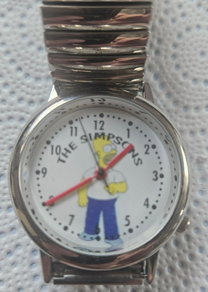 Montre The Simpsons Vintage – Homer – Bracelet Acier, Enlèvement ou Envoi