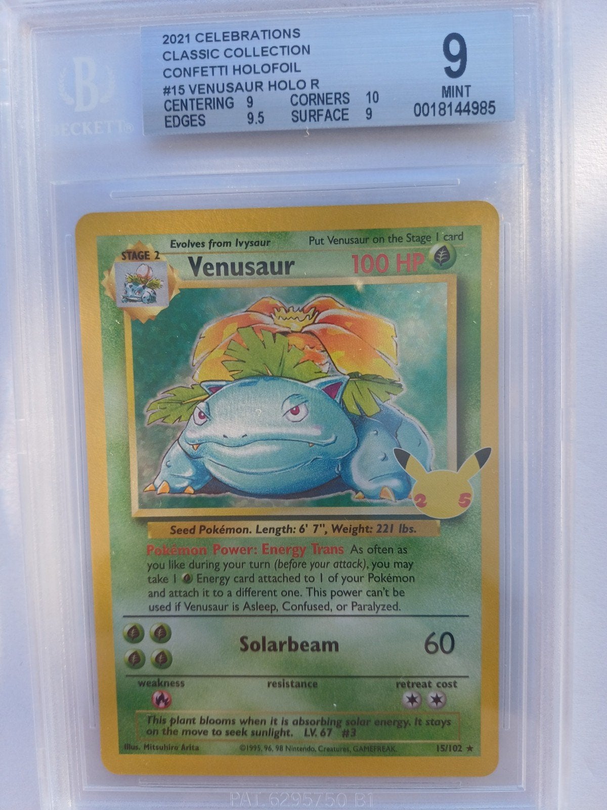 Venusaur  2021 celebration  , pokemon, Enlèvement ou Envoi