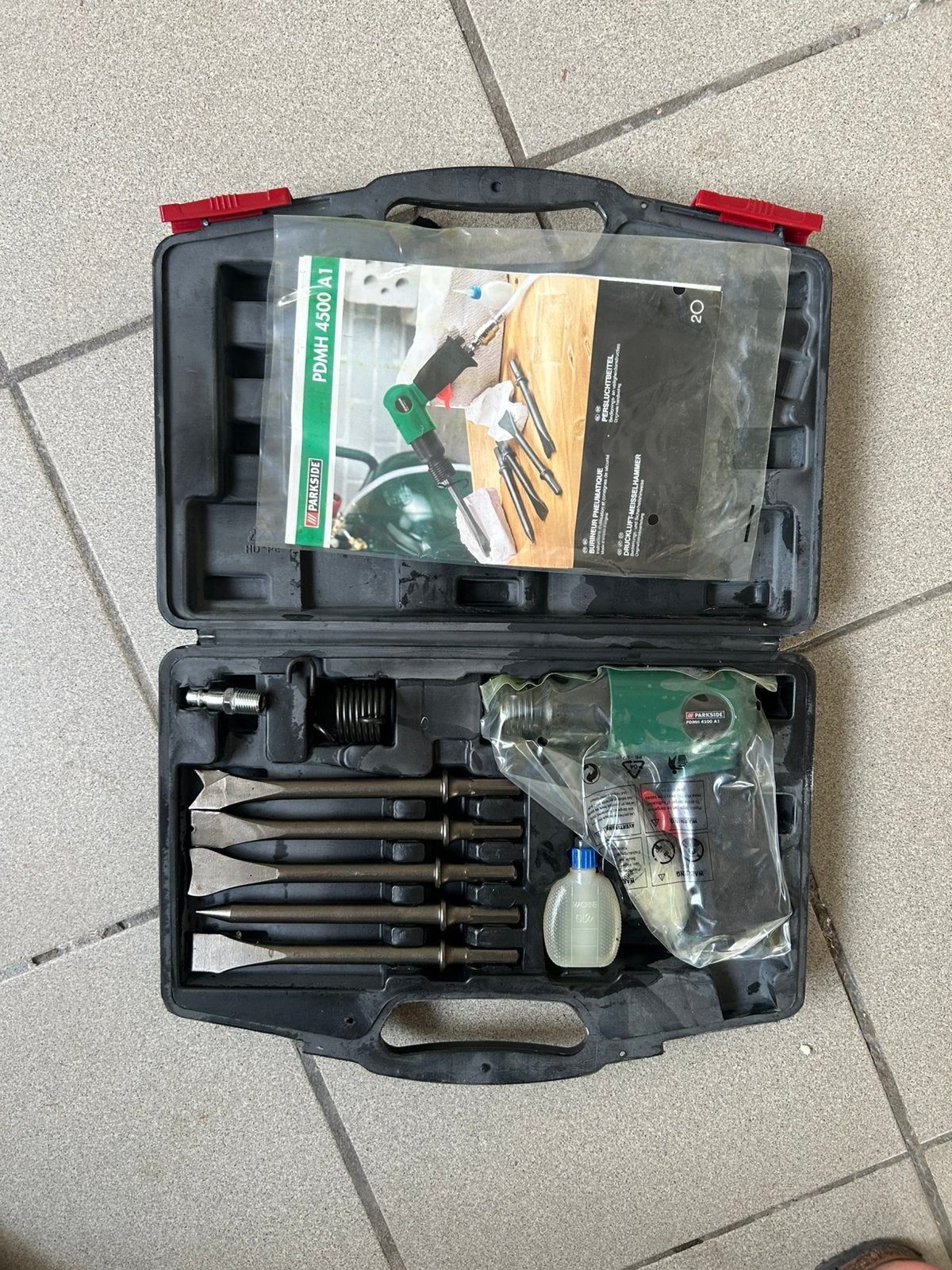 Marteau burineur pneumatique Parkside PDMH 4500 A1accessoire, Enlèvement, Comme neuf, Marteau, Parkside