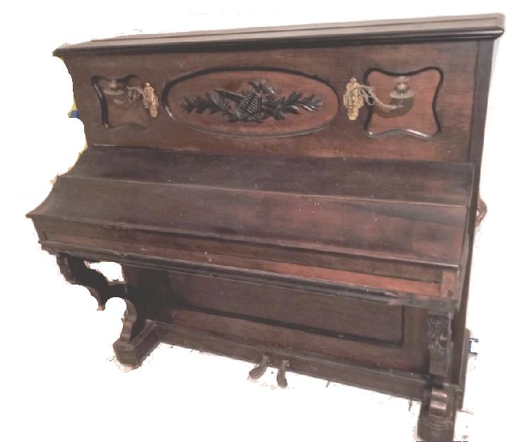 piano de buffet Guillaume Doperé Bxl, Enlèvement, Utilisé, Brun, Piano