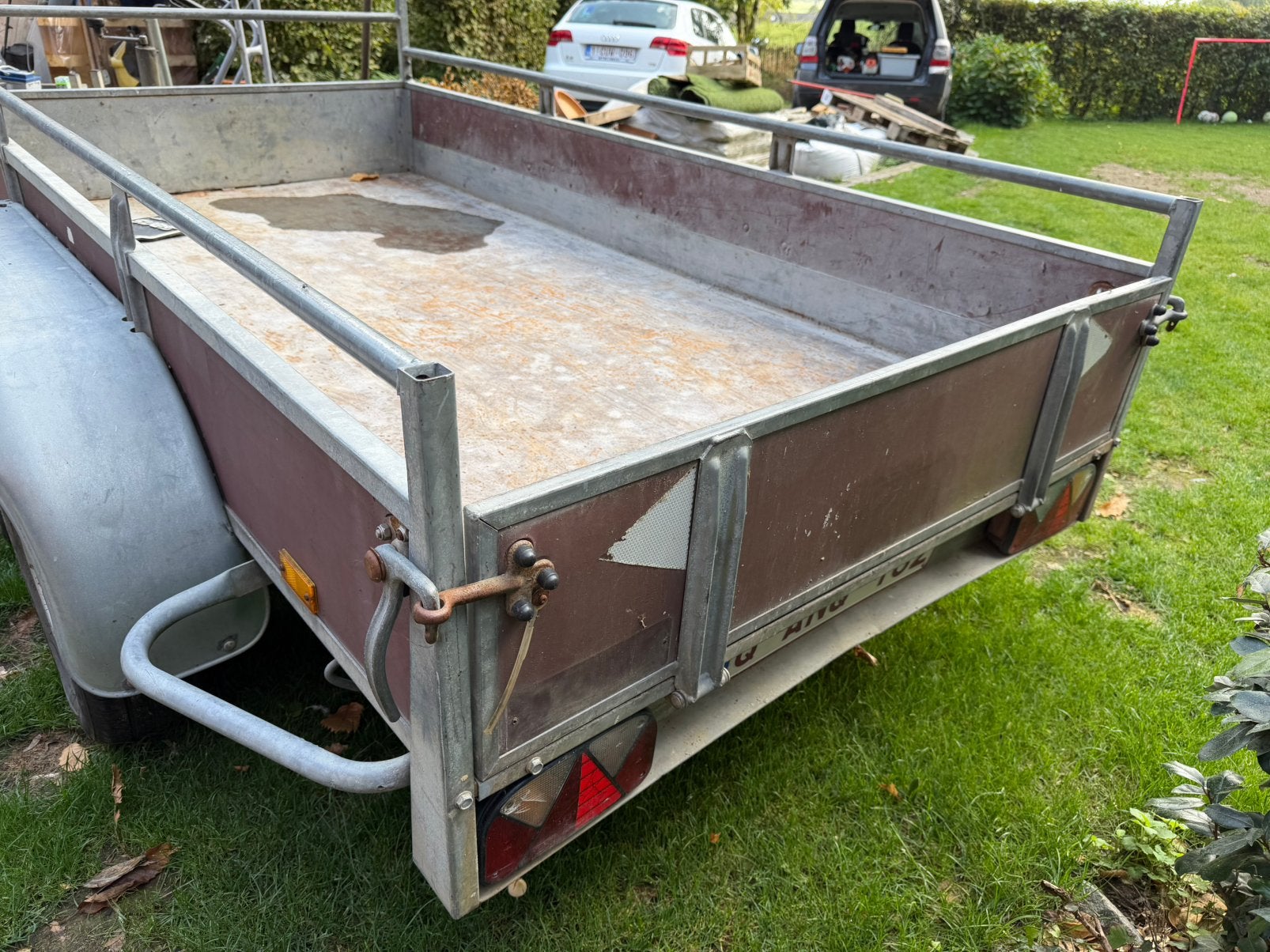 Remorque Saris double 1,6T, Autos : Divers, Enlèvement, Utilisé
