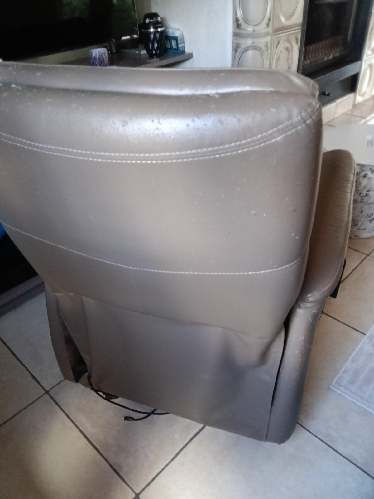fauteuil relax avec fonction relevement, Ophalen, Kunststof, Gebruikt, 75 tot 100 cm