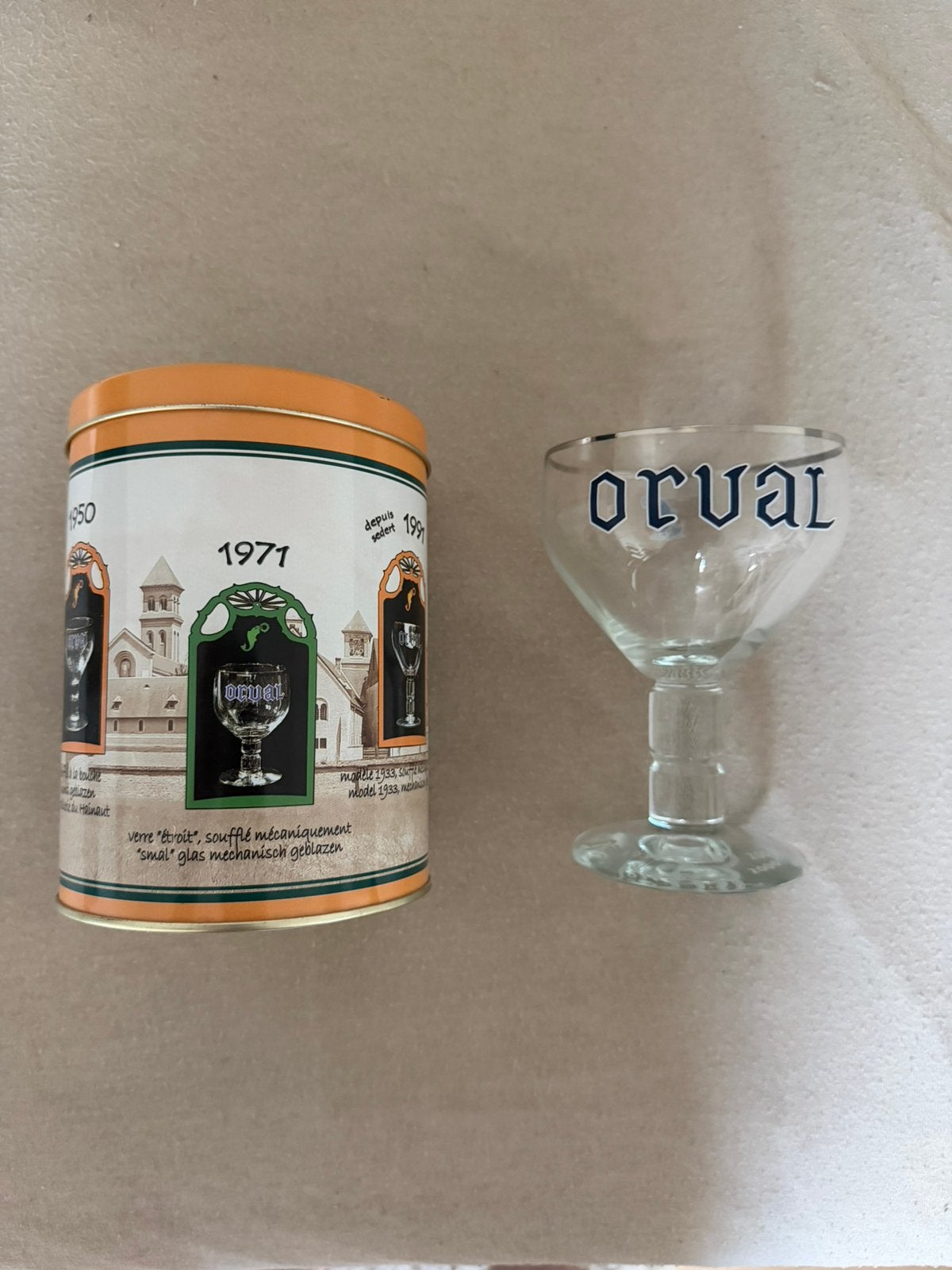 Verre Orval 75ans, Enlèvement, Comme neuf, Verre ou Verres, Autres marques