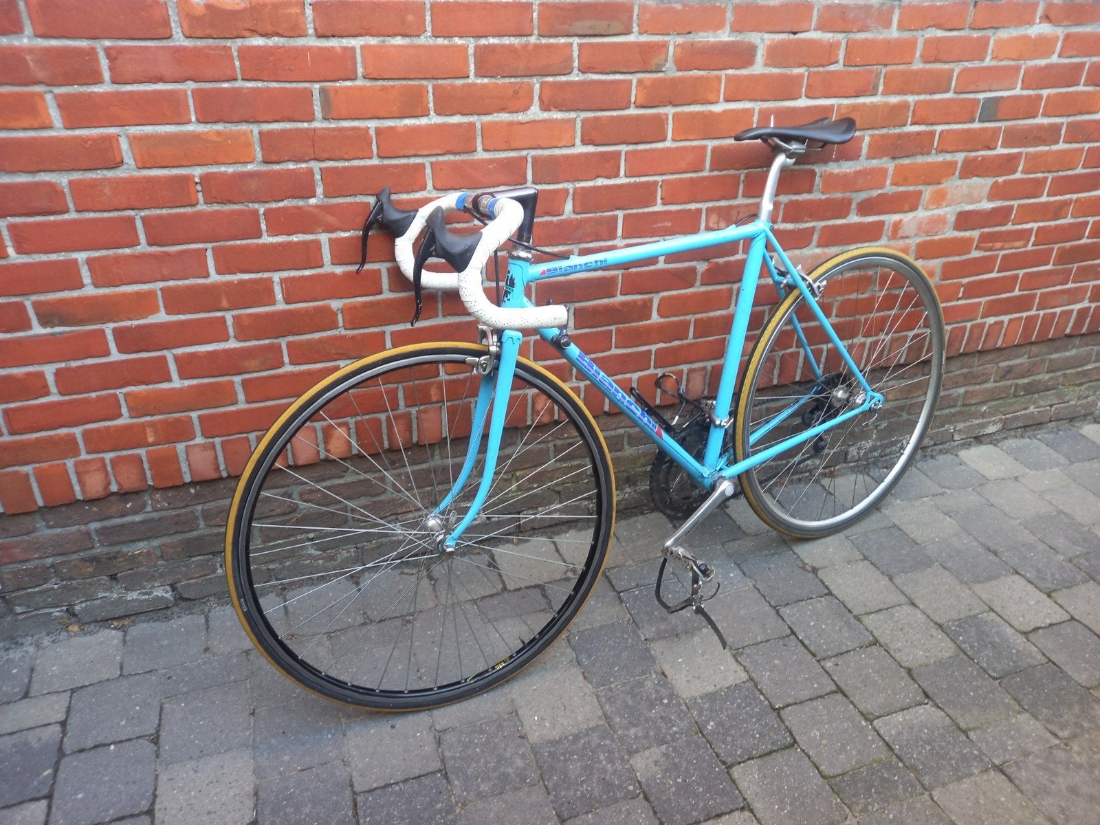 Retro racefiets Bianchi, Fietsen en Brommers, Ophalen, Gebruikt, Velgrem, 49 tot 53 cm