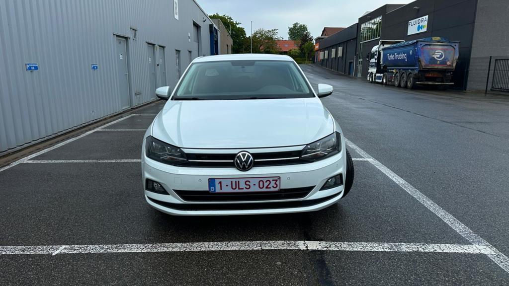 Volkswagen Polo 2021 1.0 TSI (eerste eigenaar), Auto's, Volkswagen, Automaat, Stof, Euro 6, Wit