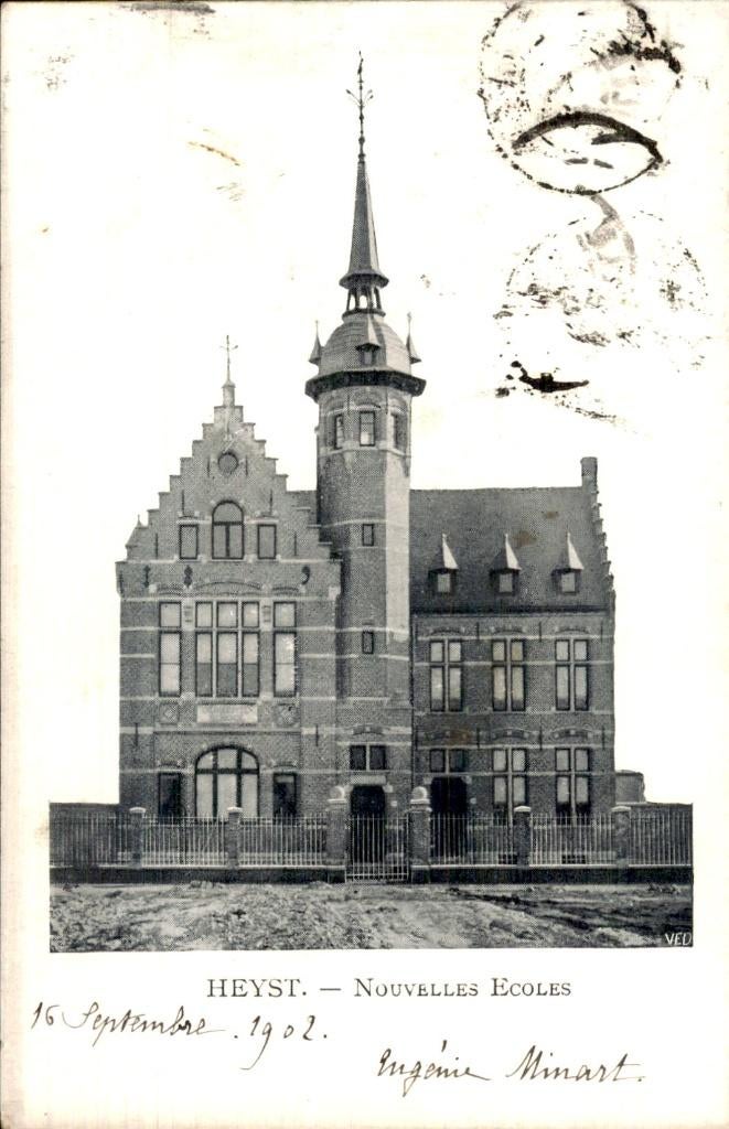 Heyst - Ecoles School, Verzamelen, Postkaarten | België, Gelopen, Ophalen of Verzenden