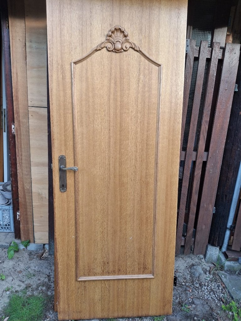 binnendeuren met eikfineer, Doe-het-zelf en Bouw, Ophalen, Minder dan 80 cm, Binnendeur, Zo goed als nieuw