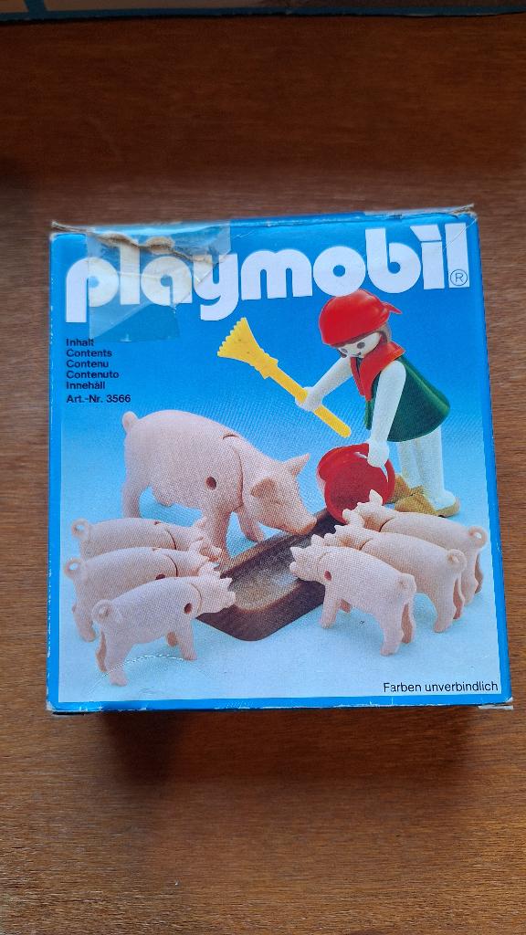 Playmobil 3566, varkensboer met zeug en biggetjes, Ophalen, Gebruikt, Complete set