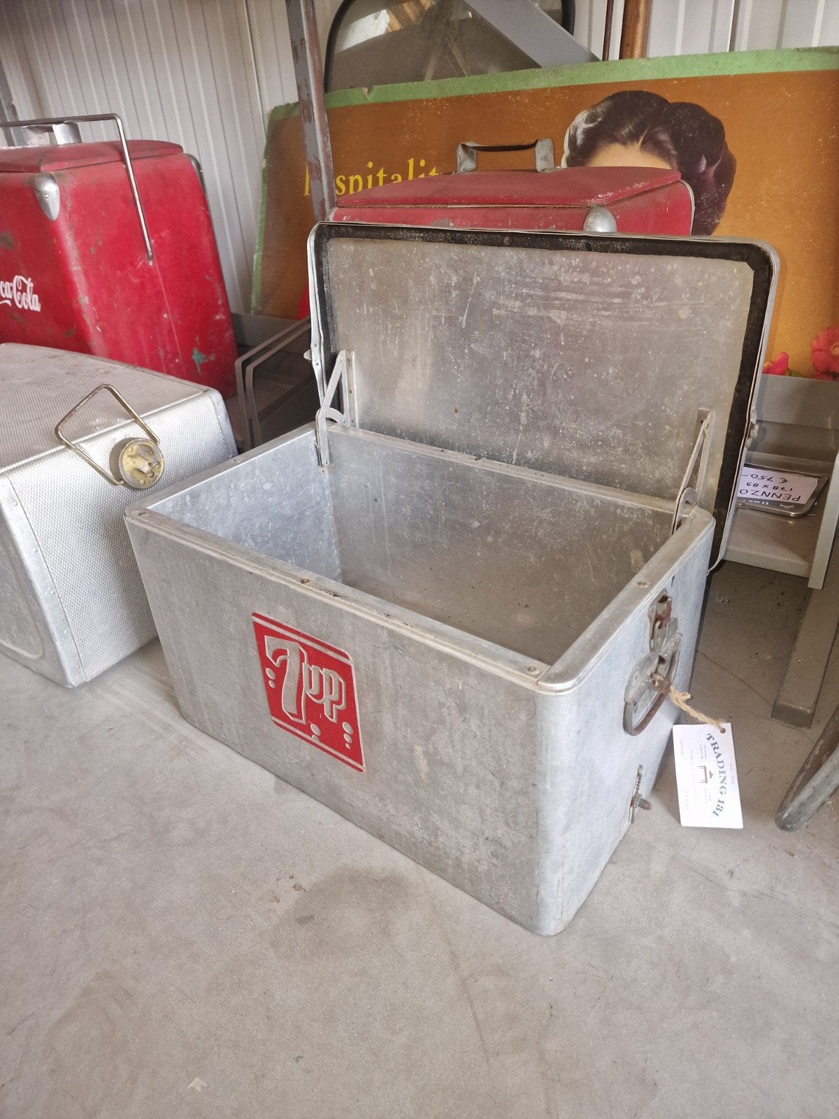 7up cooler usa Coca-Cola pepsi royal crown dr pepper, Verzamelen, Merken en Reclamevoorwerpen, Gebruikt, Gebruiksvoorwerp, Ophalen