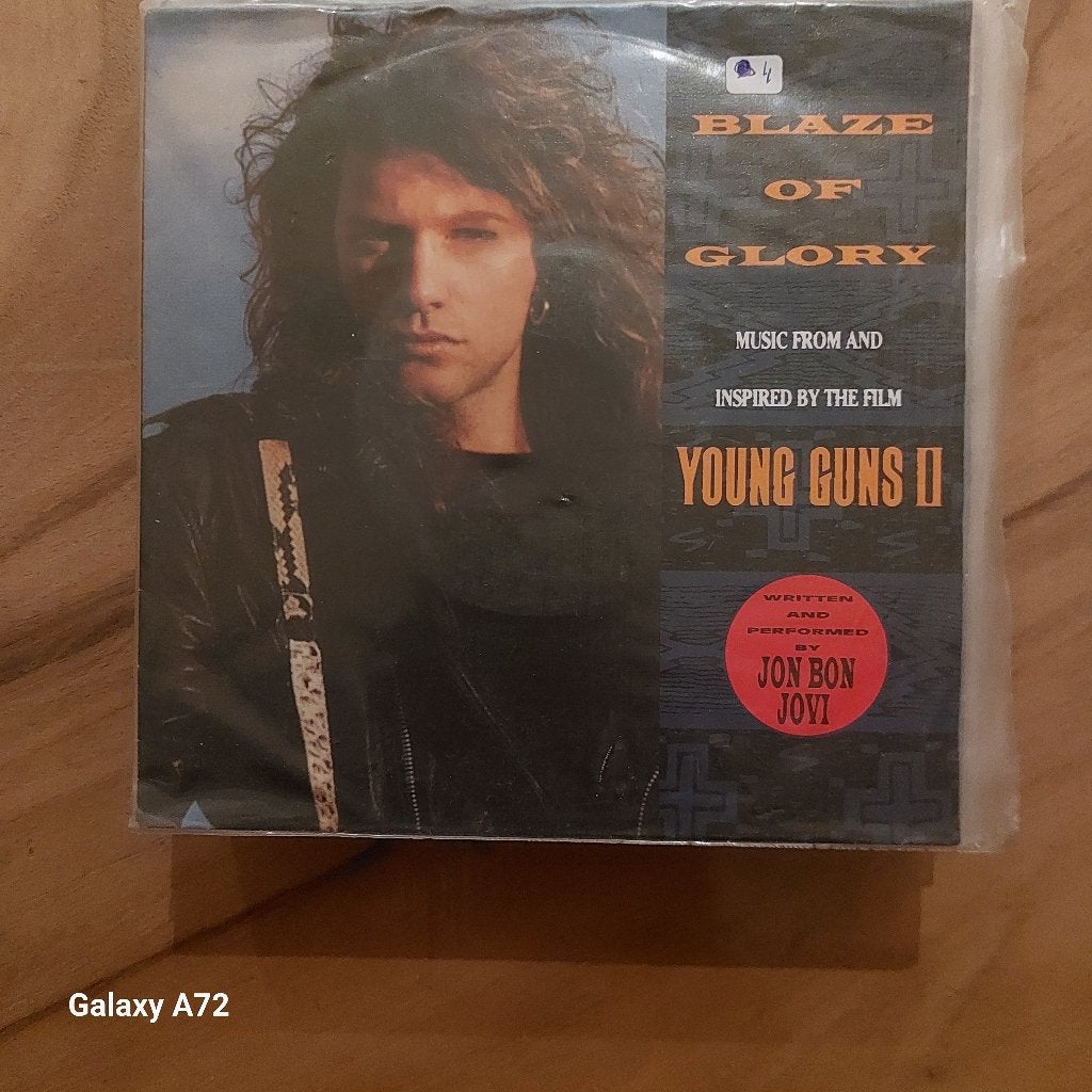 jon bon jovi blaze of glory, Gebruikt, 7 inch, Ophalen of Verzenden, Rock en Metal