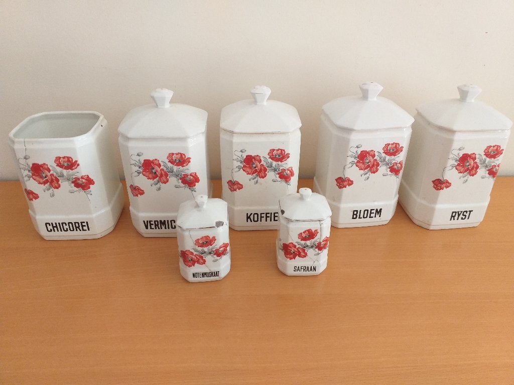 Belles boîtes de rangement pour la cuisine, Pot de stockage, Enlèvement, Utilisé, Pierre/céramique