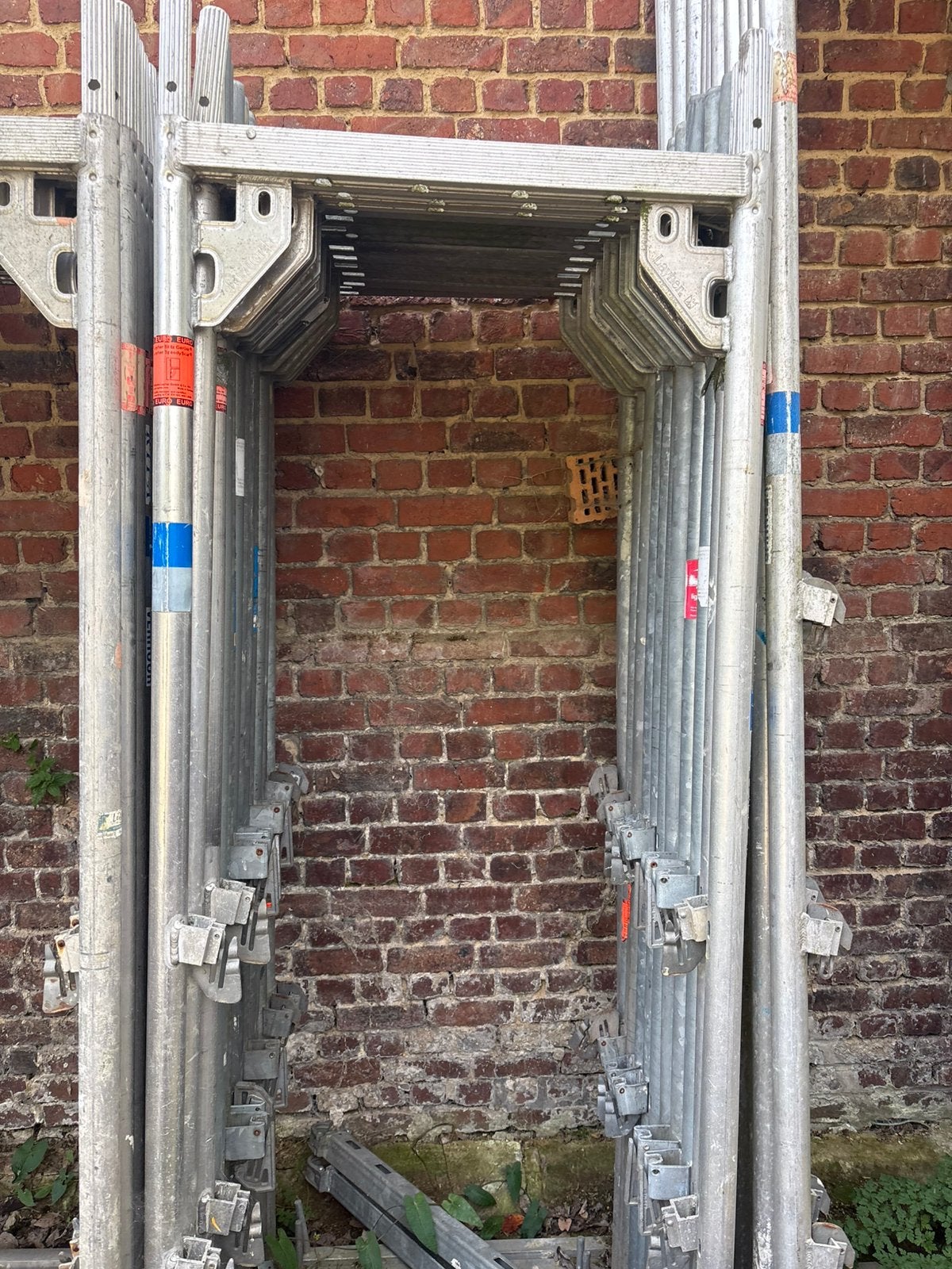 Steiger layer blitz, alu-steiger, losse onderdelen, Ophalen, Gebruikt, Gevelsteiger, 5 meter of hoger