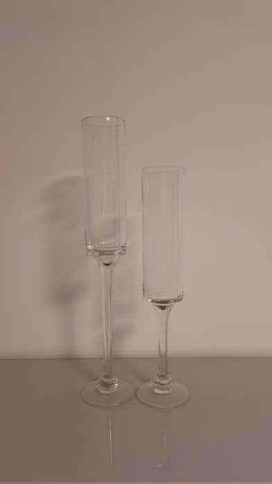 Vazen op voet/kaarsenhouder, Ophalen, Op voet, Transparant, 50 cm