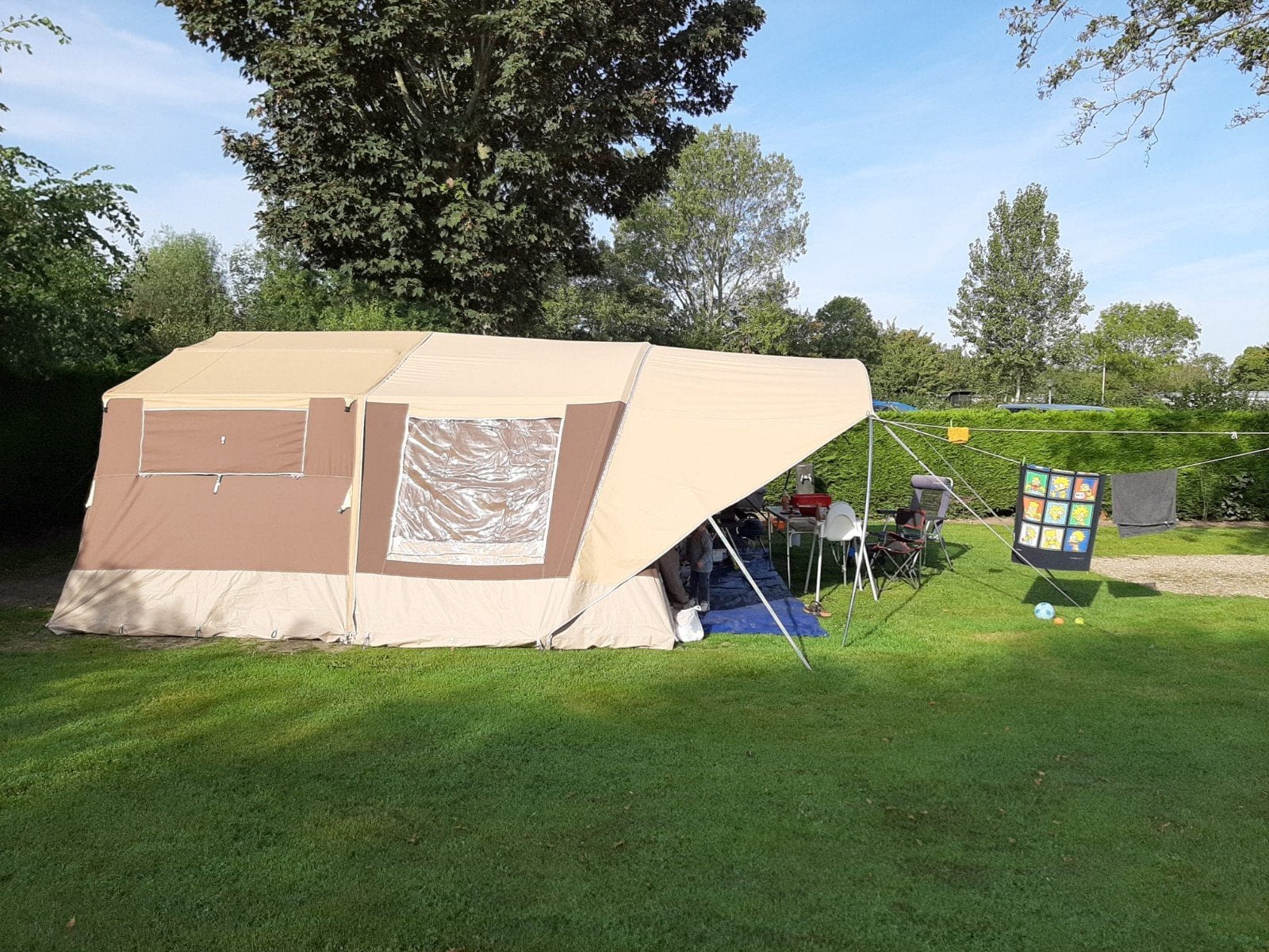 Vouwwagen Raclet, Caravanes & Camping, Beige, Raclet, Enlèvement, Plus de 6