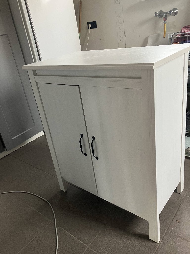 Ikea Brusali commode / kast Gebroken Wit 93 x 80 x 41cm, Ophalen, 50 tot 100 cm, Zo goed als nieuw, Minder dan 100 cm