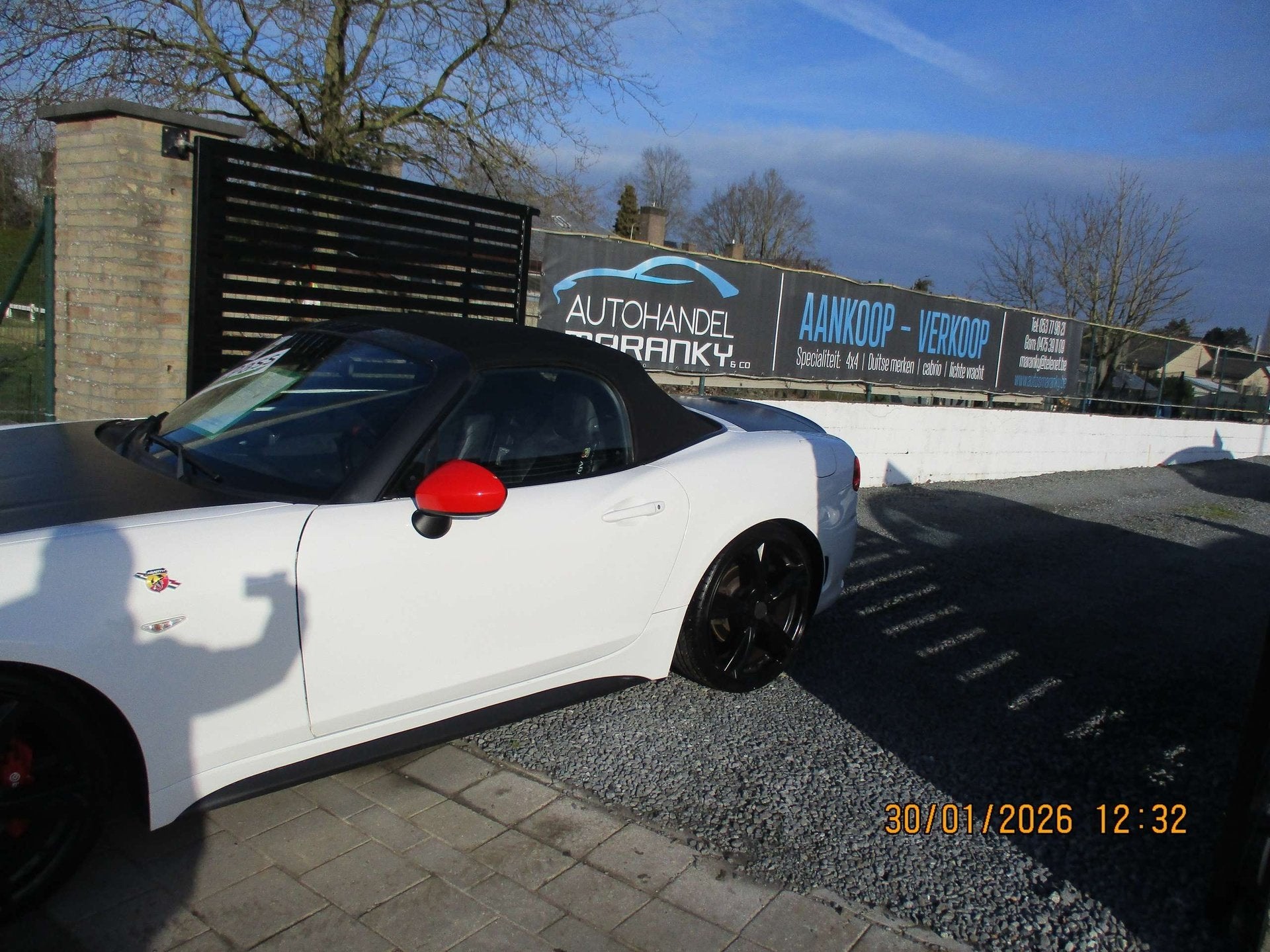 Abarth 124 Spider 1.4I TURBO 170PK FULL OPTION NAVI LEDER MO, Auto's, Dealer onderhouden, Gebruikt, 4 cilinders, Cabriolet