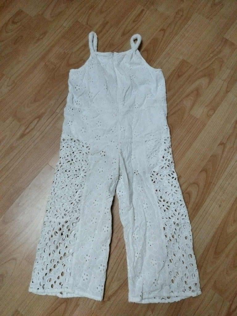 kanten jumpsuit wit Zara maat 116, Meisje, Ophalen of Verzenden, Zo goed als nieuw, Zara