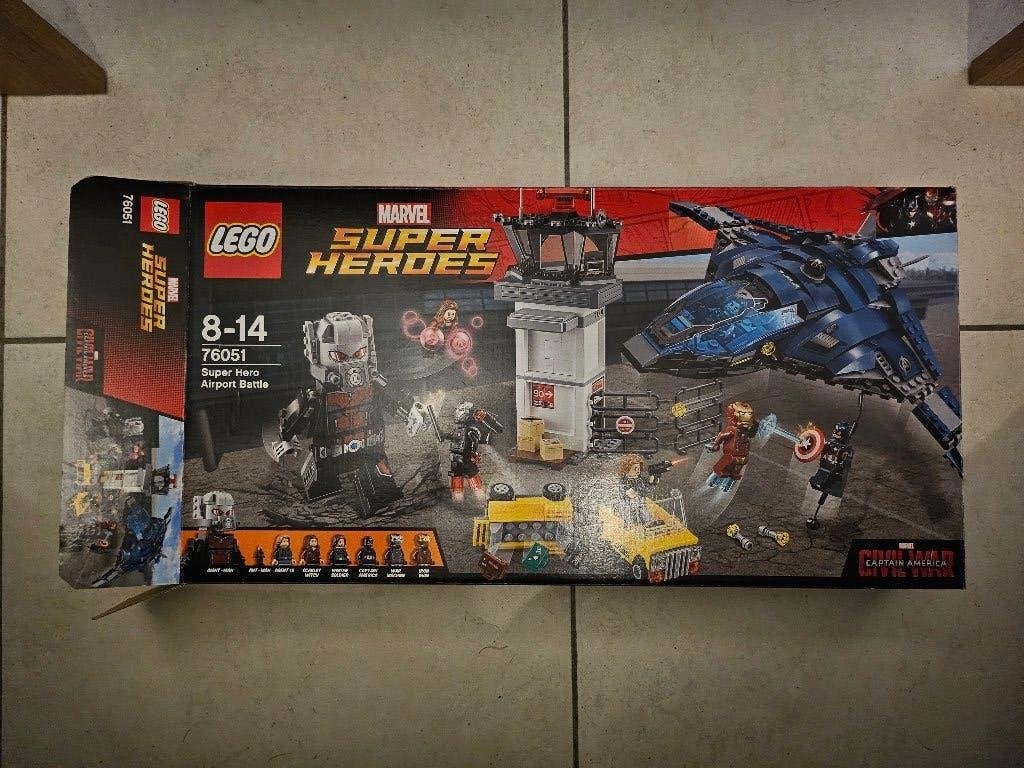 Lego 76051 Super Hero Airport Battle, Inclusief instructies, Marvel, Lego, Ophalen of Verzenden