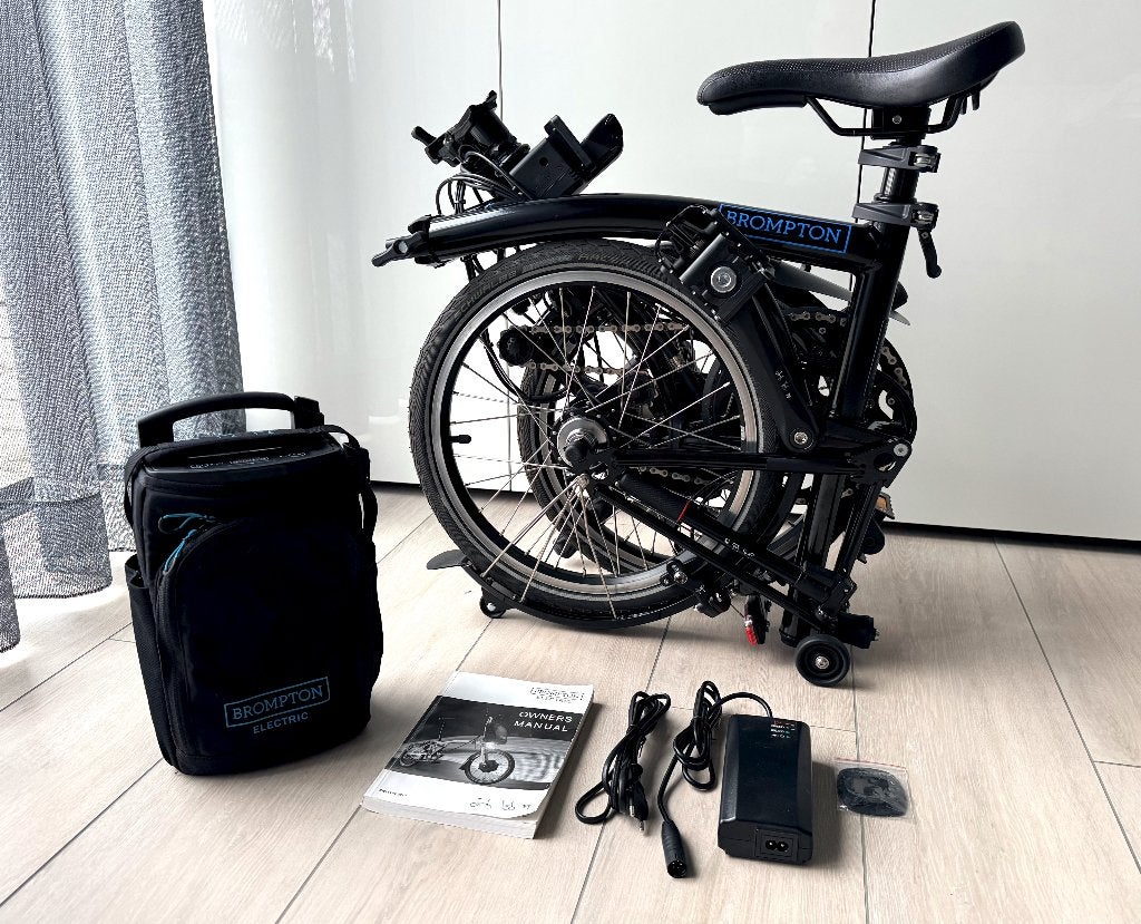 Brompton H6L Electric à seulement 92 km ! ! !, Vélos & Vélomoteurs, Neuf, Vitesses, Enlèvement, Totalement pliable