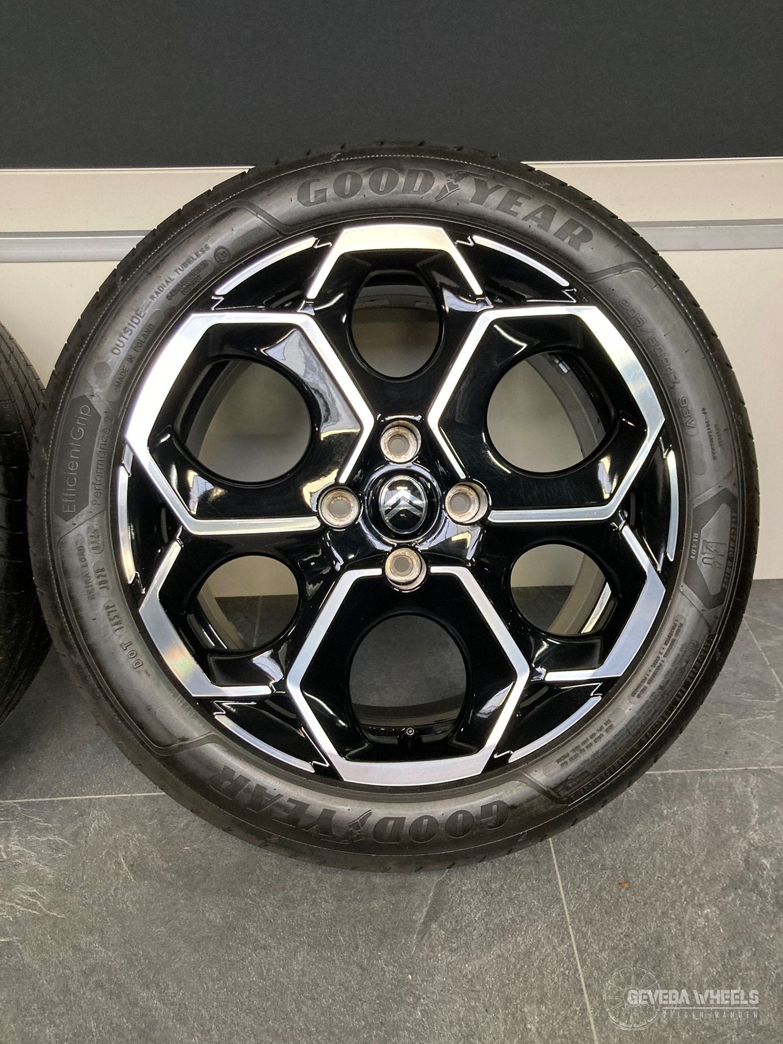 17” originele Citroen C3 IV velgen + banden 4x108 205/50/17, Auto-onderdelen, Gebruikt, -, -, Banden en Velgen