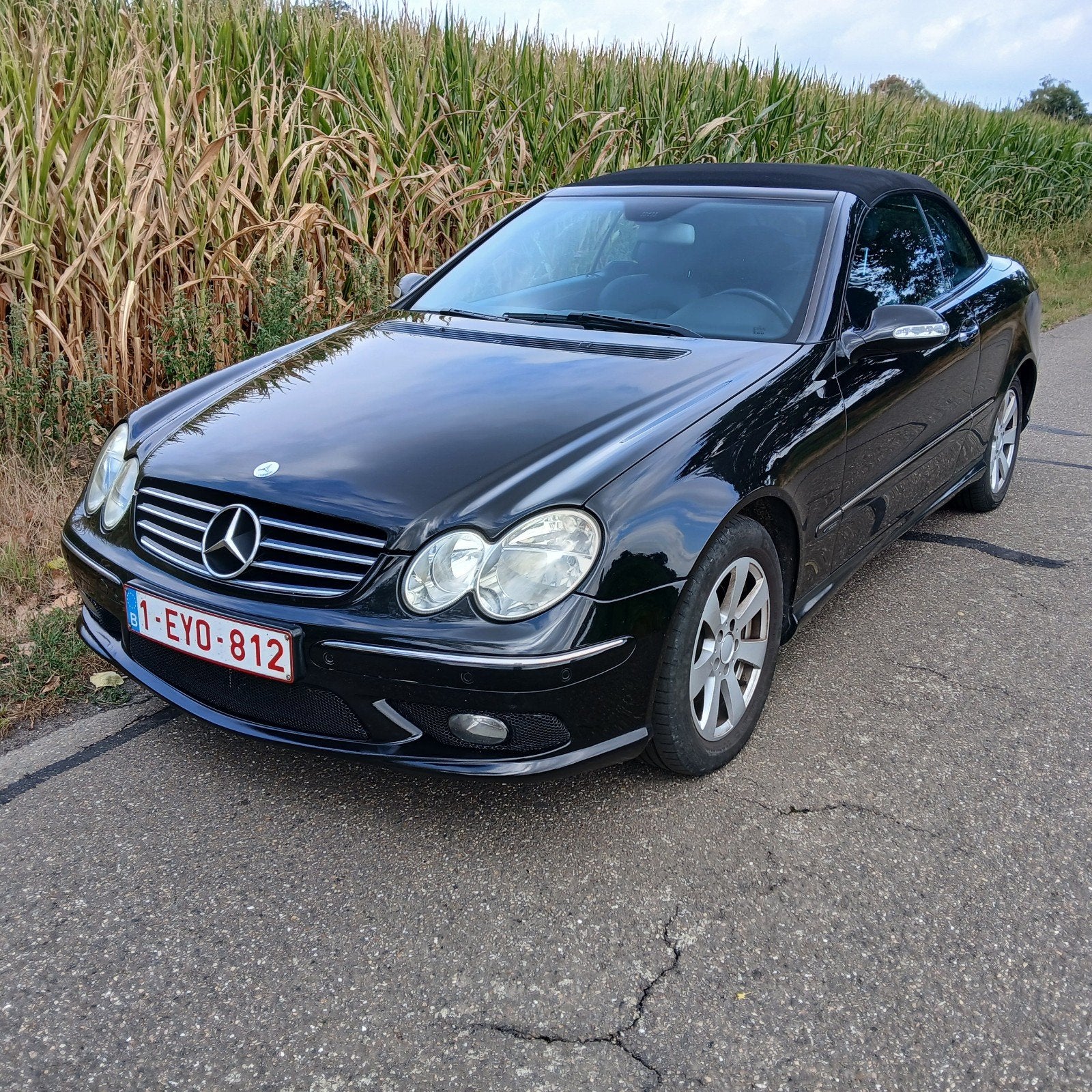 Mercedes CLK 200  CABRIOLET    Lpg  en Benzine, Automaat, Zwart, Cabriolet, Zwart