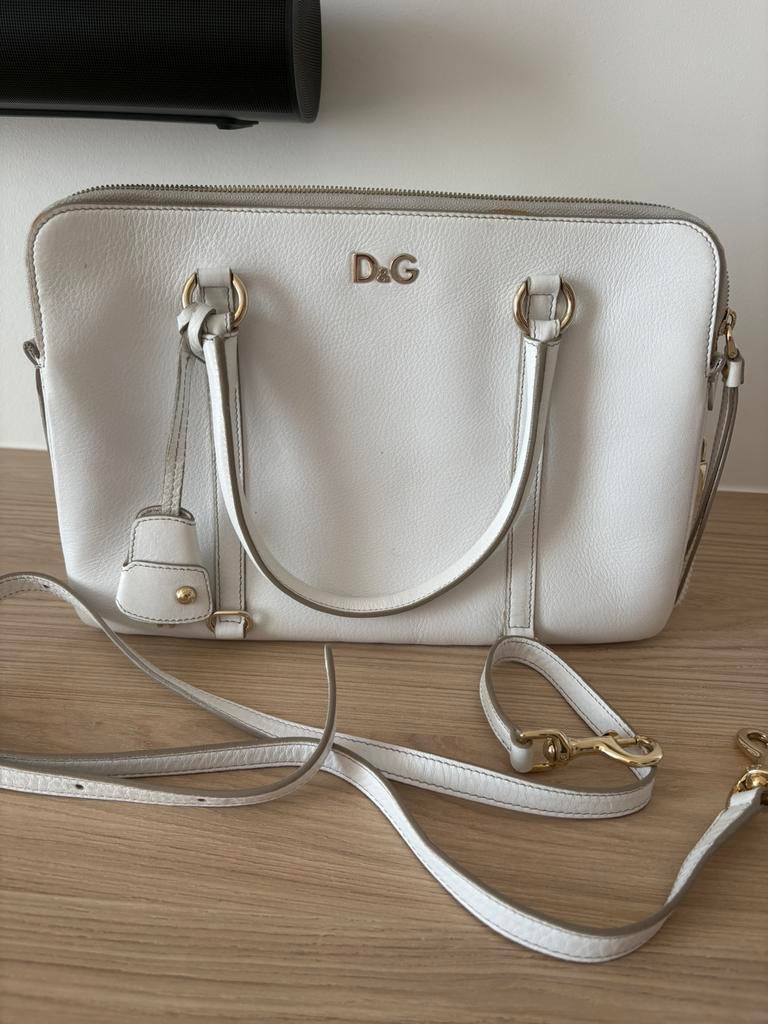 Handtas D&G, Handtassen en Accessoires, Ophalen, Gebruikt, Wit, Handtas