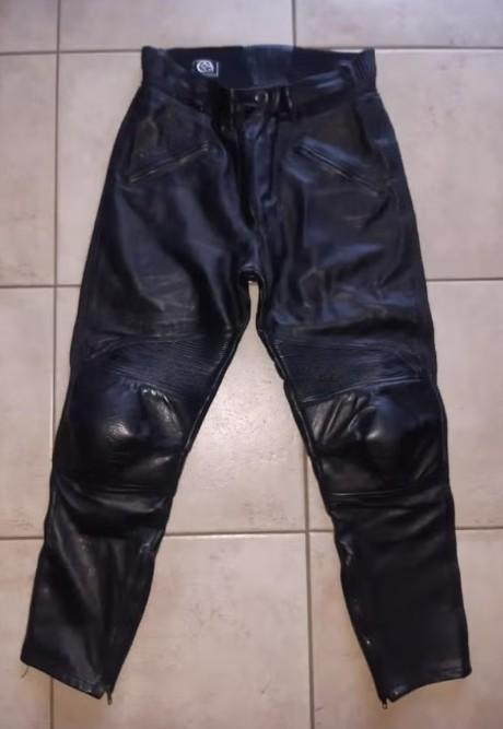 Leder motorbroek G&F dames Mt 42, Enlèvement, Femmes, Pantalon | cuir