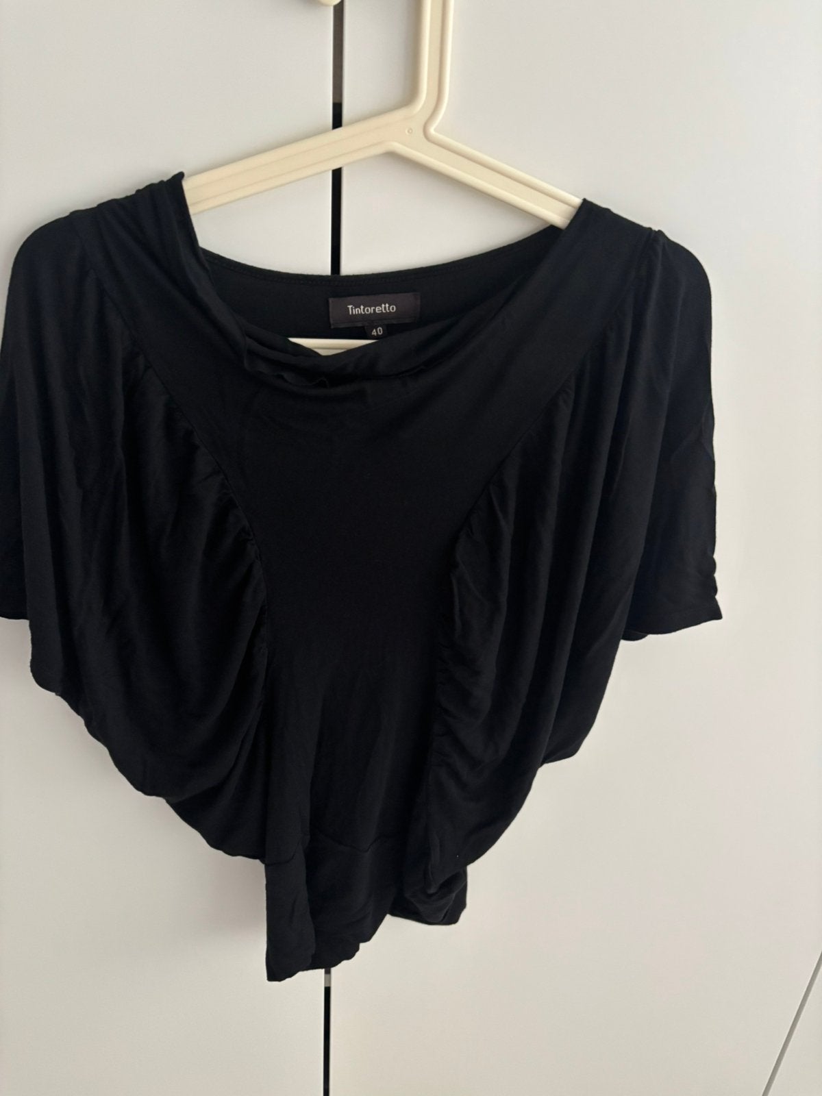 Tintoretto asymmetrisch top zwart maat 40, Kleding | Dames, Ophalen, Zo goed als nieuw, Maat 38/40 (M), Zwart
