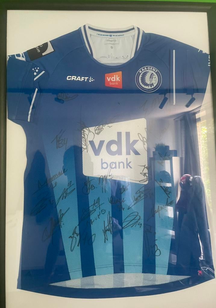 Thuis wedstrijdshirt KAA GENT 2020 gesigneerd, Vêtements | Hommes, Vêtements de sport, Enlèvement ou Envoi, Neuf