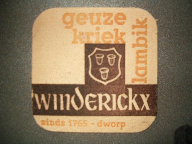 Tapis à bière Winderickx Dworp : 83 x 83 mm, Enlèvement ou Envoi, Utilisé, Sous-bock