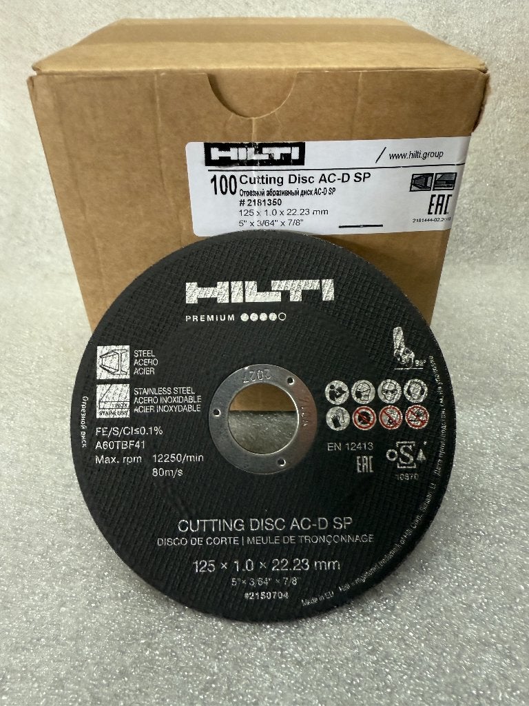 100 Snijschijven metaal hilti, Ophalen, Nieuw, 1000 watt of meer, Haakse handslijpmachine