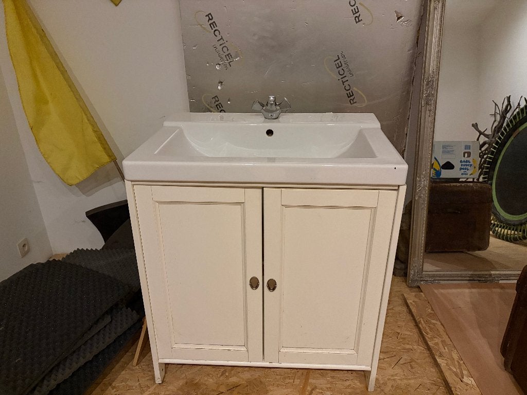 MOOIE GROTE WASTAFEL / lavabo, Ophalen, Gebruikt, Steen, Wastafel