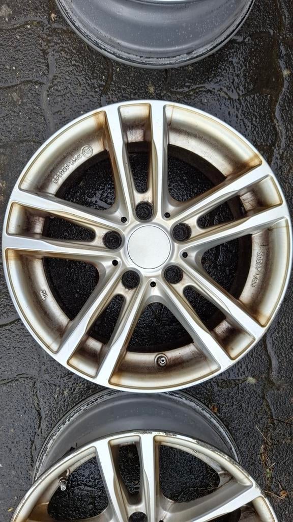 4 jantes alu 16" 5 branches 7J16 EH2+ ET31 avec capteur TPMS, Enlèvement, Jante(s)