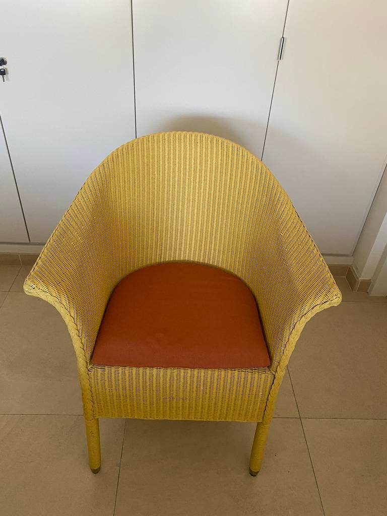 6 Rieten stoelen Lloyd Loom, Enlèvement, Osier ou Rotin, Cinq, Six Chaises ou plus