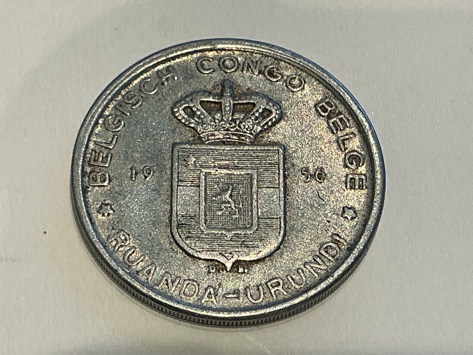 Congo belge 5 francs 1956, Enlèvement ou Envoi