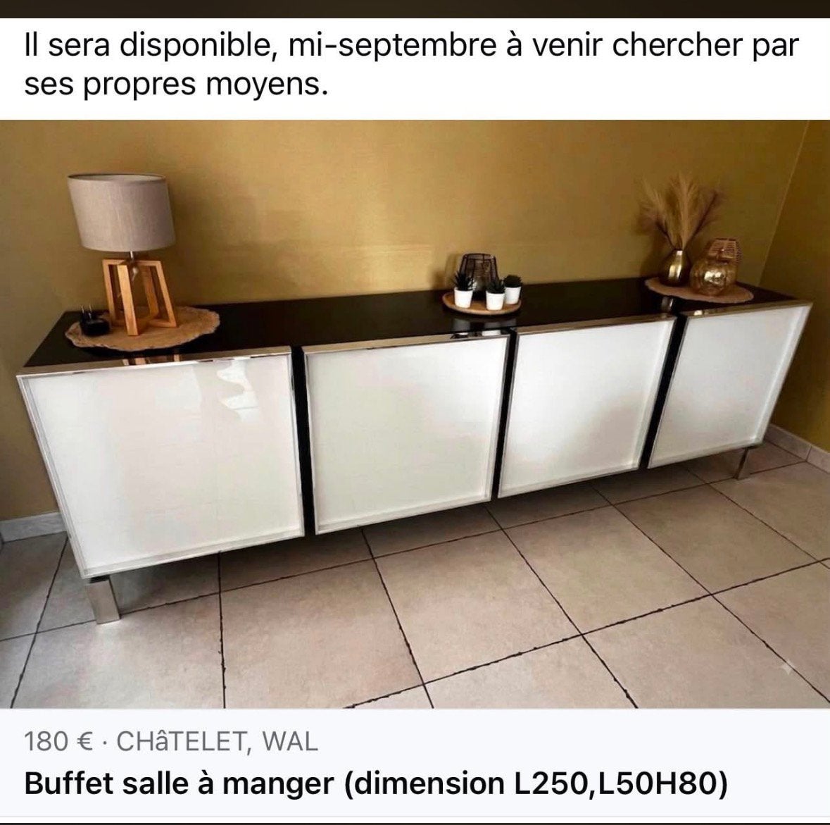 Meuble buffet, Maison & Meubles, Enlèvement, Comme neuf
