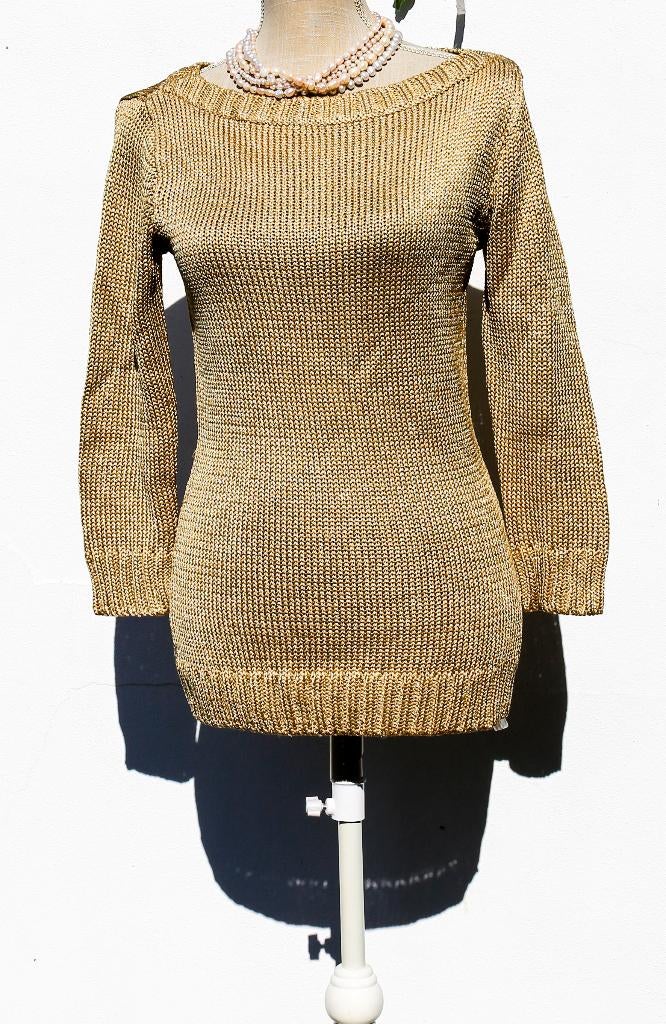 Magnifique pull doré Ralph Lauren neuf taille M, Polo Ralph Lauren, Enlèvement ou Envoi, Neuf, Taille 38/40 (M)