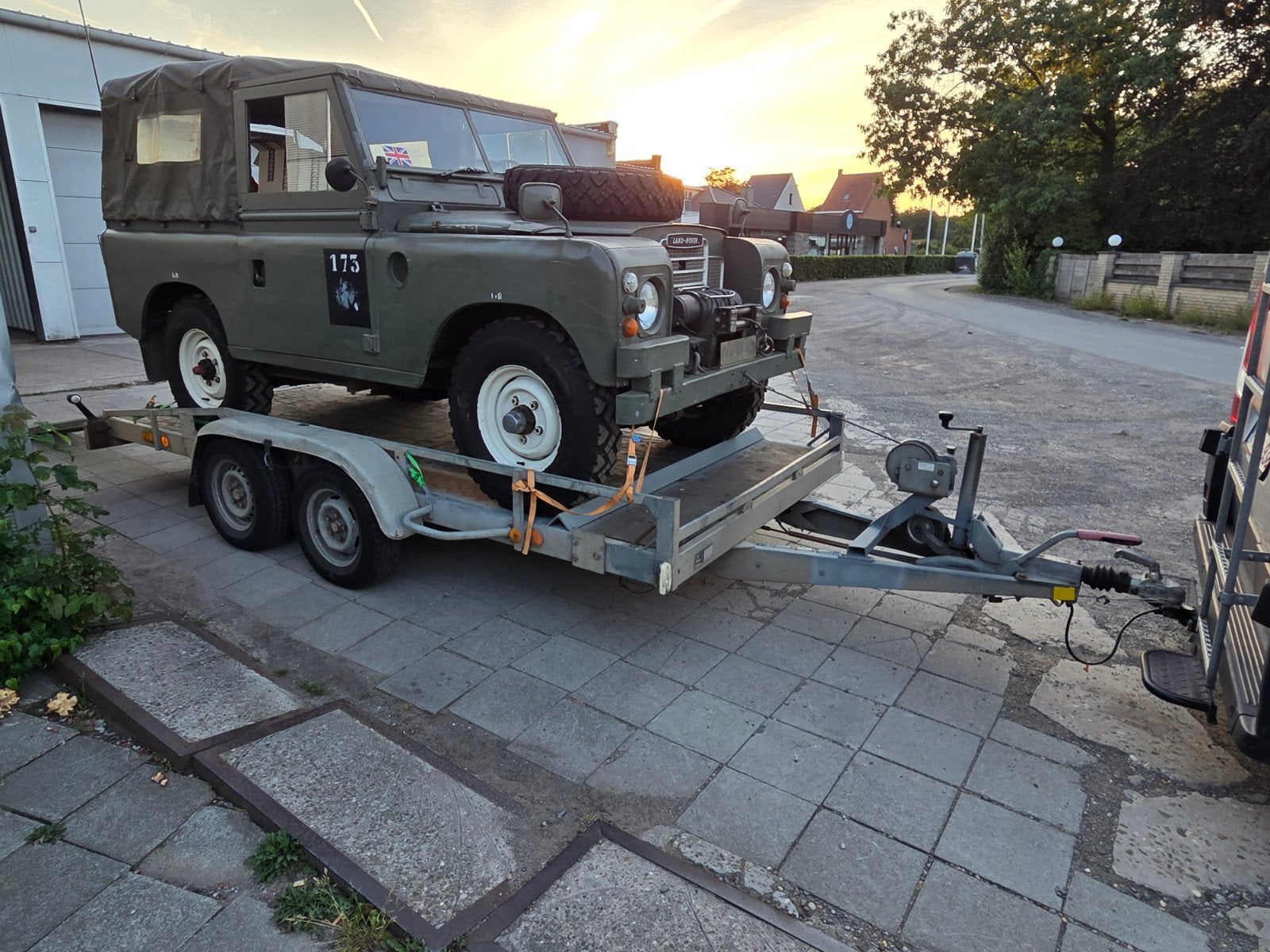 Autotransporter Ambulance plateau 185x400, Auto diversen, Aanhangers en Bagagewagens, Ophalen