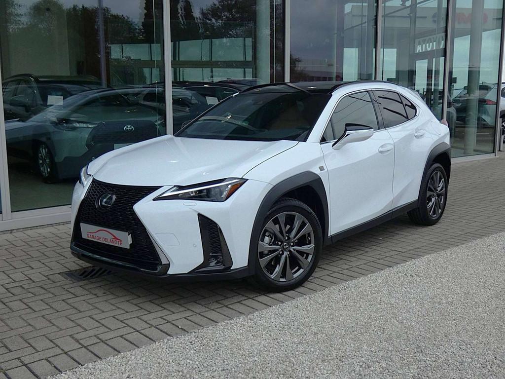 Lexus UX 250H HYBRID F-Sport Design +COGNAC LEDER +Dodehoek, Auto's, Lexus, Bedrijf, Te koop, UX, ABS, Adaptive Cruise Control